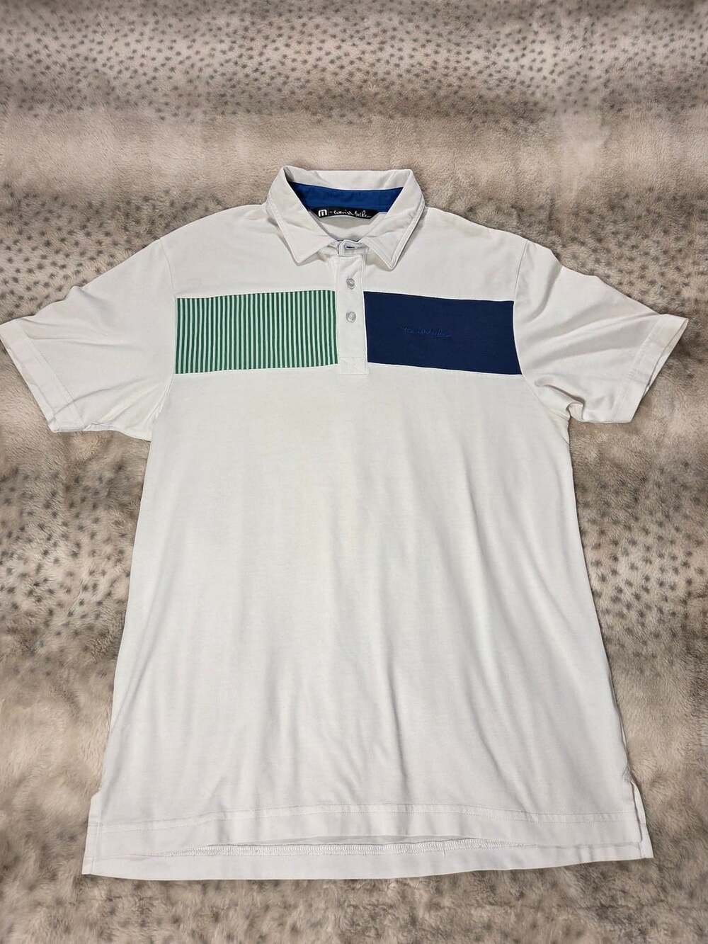 Travis Mathew Men's Pima Cotton Blend Golf Polo Shirt Size M